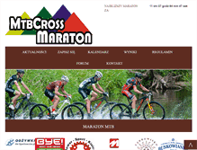 Tablet Screenshot of mtbcrossmaraton.pl
